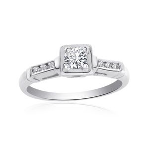 0.30 Ct Round Cut Diamond Engagement Vintage Ring